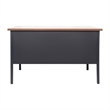 Pemberly Row 30x48 Right Side Single Pedestal Desk with 3 Locking Drawers