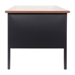 Pemberly Row 30x48 Right Side Single Pedestal Desk with 3 Locking Drawers