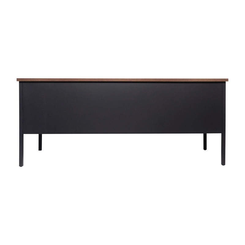 Pemberly Row 30x60 Right Side Single Pedestal Desk with 3 Locking Drawers