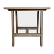 Pemberly Row Solid Wood Farmhouse Trestle Style End Table in Rustic Brown