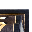 Pemberly Row Southwestern 5' x 7' Area Rug in Shades of Brown Beige and Black