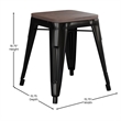 Pemberly Row Set of 4 Black 18