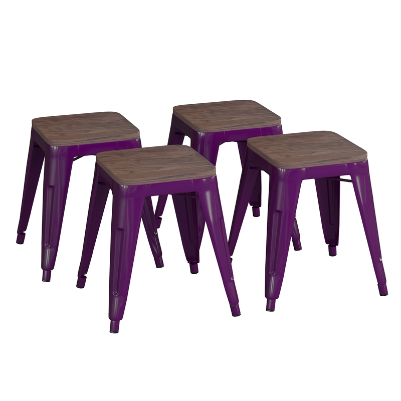 Pemberly Row Set of 4 Purple 18