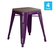 Pemberly Row Set of 4 Purple 18