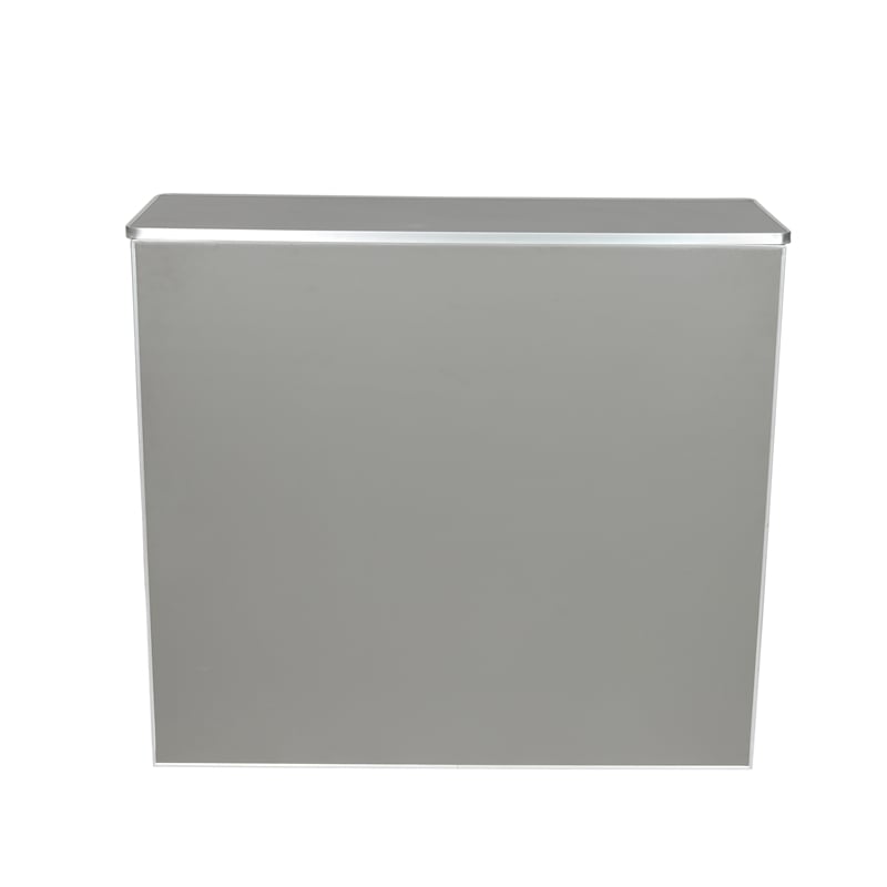 Pemberly Row 4' Slate Gray Laminate Foldable Portable Event Bar