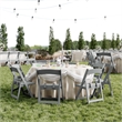 Pemberly Row Kids Gray Resin Folding Chair with Waterproof Padded Seat