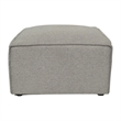 Pemberly Row Contemporary Modular Sectional Sofa Ottoman in Gray