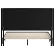 Pemberly Row King Upholstered Platform Bed with Channel Stitched Headboard