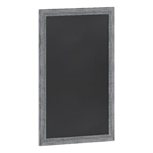 Pemberly Row 24&quotx36&quot Wall Mounted Magnetic Chalkboard with Frame in Rustic Gray