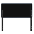 Pemberly Row Universal Fit Tufted Upholstered Full Headboard in Blue