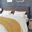 Pemberly Row Universal Fit Tufted Upholstered King Headboard in Gray