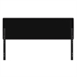 Pemberly Row Universal Fit Tufted Upholstered King Headboard in Gray