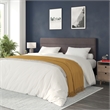 Pemberly Row Universal Fit Tufted Upholstered King Headboard in Gray