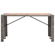 Pemberly Row 9 Piece Outdoor Patio Bar Set in Gray/Anthracite