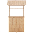 Pemberly Row 3 Piece Steel Frame Outdoor Patio Bar Set in Natural
