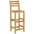Pemberly Row 5 Piece Solid Acacia Wood Medium Bar Set in Natural