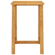 Pemberly Row 3 Piece Solid Acacia Wood Small Bar Set in Gray/Natural