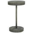 Pemberly Row 3 Piece Steel Small Outdoor Patio Bar Set in Gray