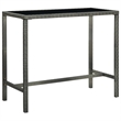 Pemberly Row 7 Piece Poly Rattan Outdoor Patio Bar Set in Gray/Anthracite