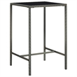 Pemberly Row 3 Piece Steel Outdoor Patio Bar Set with Cushions in Gray