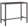 Pemberly Row 5 Piece Steel Medium Outdoor Patio Bar Set in Brown