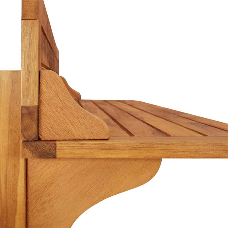 Pemberly Row 3 Piece Solid Acacia Wood Medium Bar Set in Natural