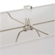 Pemberly Row Sculptural Ceramic Table Lamp with Crystal Foot in White
