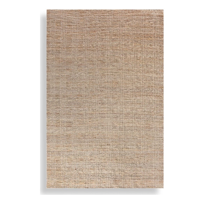 Pemberly Row Hand-Woven Wool and Jute 8 X 10 Area Rug in Beige