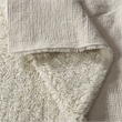 Pemberly Row Cozy Shag New Zealand Wool Tufted 8 X 10 Rug in Ivory