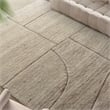 Pemberly Row Hand-Tufted Geometric Wool 6 X 9 Area Rug in Brown