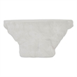 Pemberly Row Cliffside Sculptural White Concrete Console Table