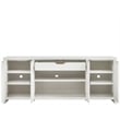 Pemberly Row Coastal Credenza with Shell Hardware and Storage in White