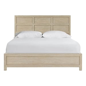Pemberly Row Dockside 6-Panel Oak Queen Bed with Reversible Rails