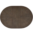 Pemberly Row Cinder Round Oak and Concrete Dining Table in Cocoa