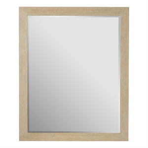 Pemberly Row Woven Rope Accent Mirror in Dockside Natural Tan Oak