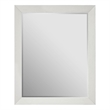 Pemberly Row Coastal Louvered Panel Mirror in Shoreline White