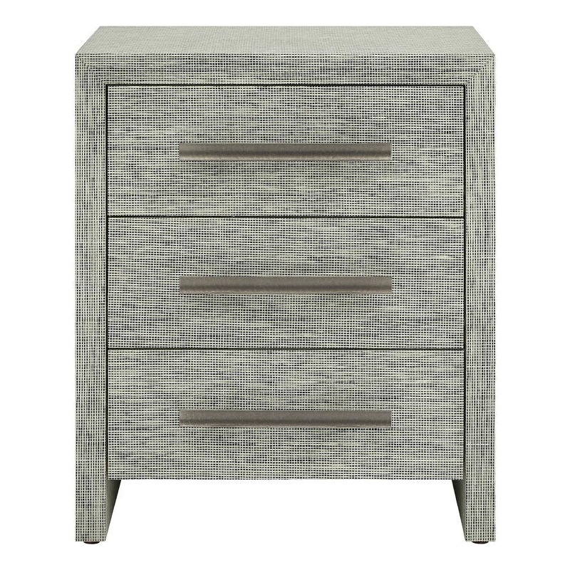 Pemberly Row 2-Drawer Coastal Pine Nightstand in Seascape Blue