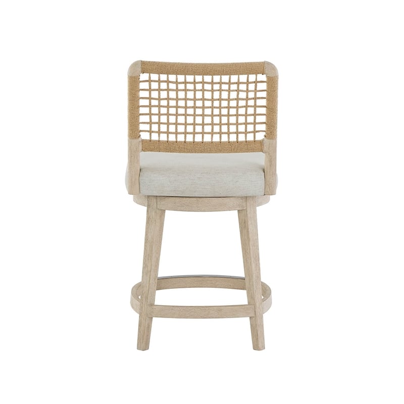 Pemberly Row Swivel Counter Stool in Dockside Natural Tan Oak