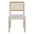 Pemberly Row Coastal Chair in Dockside Natural Tan Oak (Set of 2)