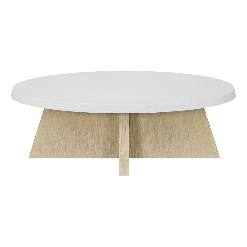 Pemberly Row Cocktail Table in Dockside Tan and Shoreline White
