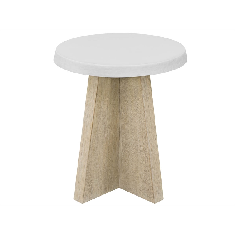 Pemberly Row Accent Table in Dockside Tan and Shoreline White
