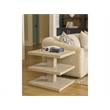 Pemberly Row Coastal Oak End Table with Drawer in Dockside Tan