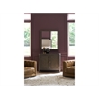 Pemberly Row Beveled Frame Decorative Accent Mirror in Rich Cocoa Oak