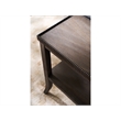 Pemberly Row Beaded Edge Curved Leg End Table in Rich Cocoa Oak