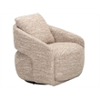 Pemberly Row Sculptural Upholstered Lounge Chair in Natural Beige