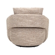 Pemberly Row Sculptural Upholstered Lounge Chair in Natural Beige