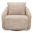 Pemberly Row Sculptural Upholstered Lounge Chair in Natural Beige