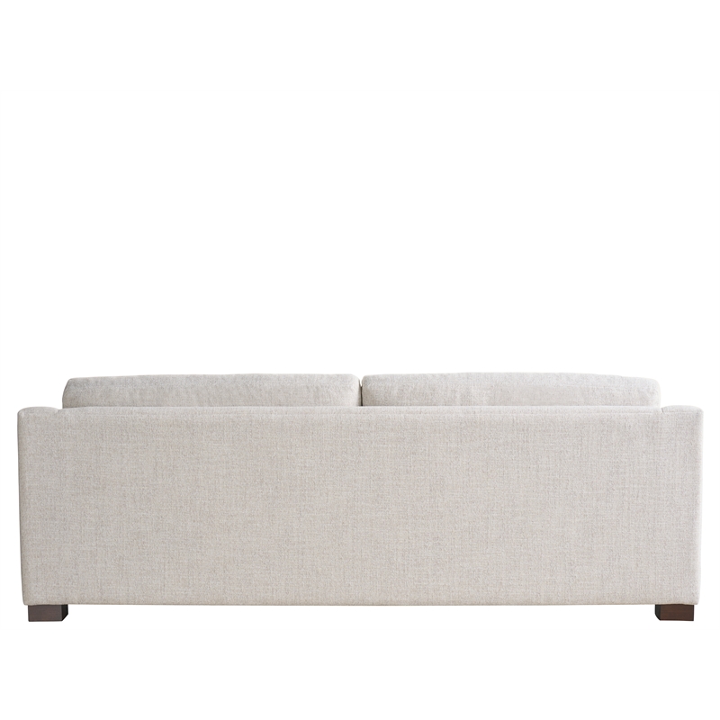 Pemberly Row Contemporary Upholstered Sofa with Track Arms in Off White