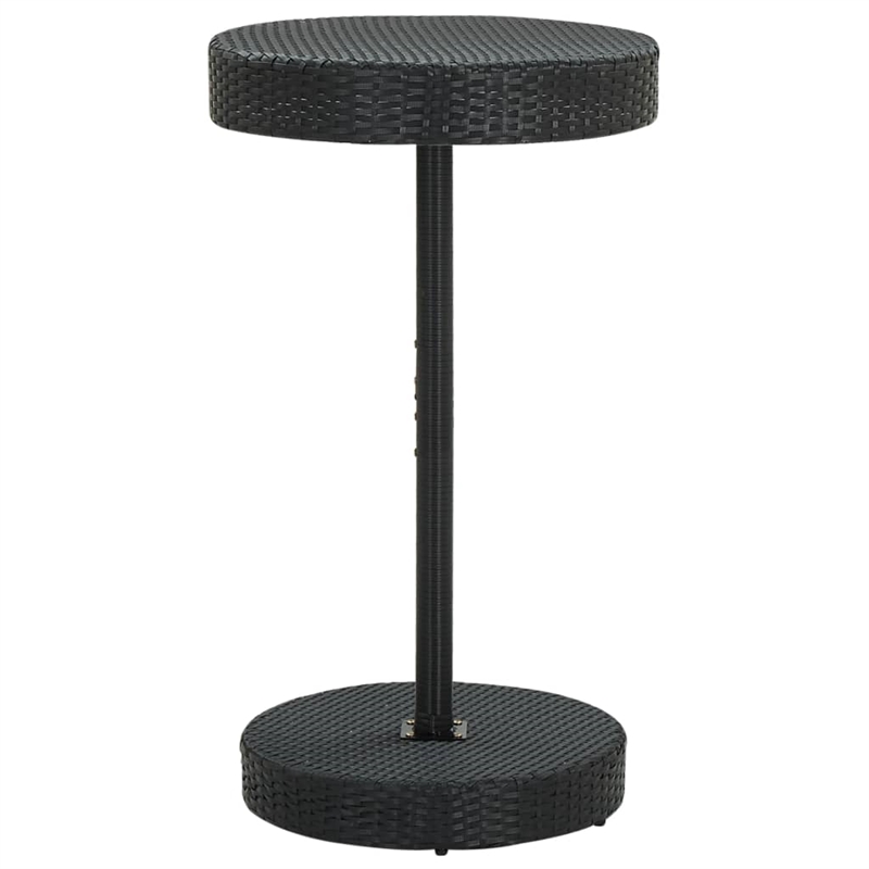 Pemberly Row 3 Piece Poly Rattan Bar Set in Black/White/Cream