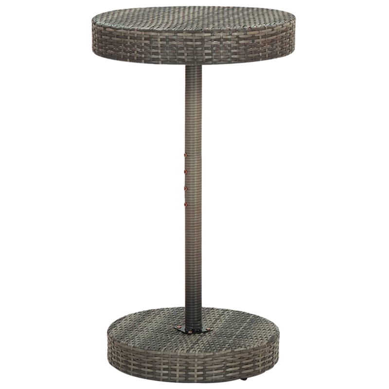 Pemberly Row 3 Piece Outdoor Patio Bar Set with Cushions in Gray